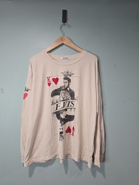 Daydreamer Sun Records x Elvis King of Hearts Long Sleeve  Women's Size L